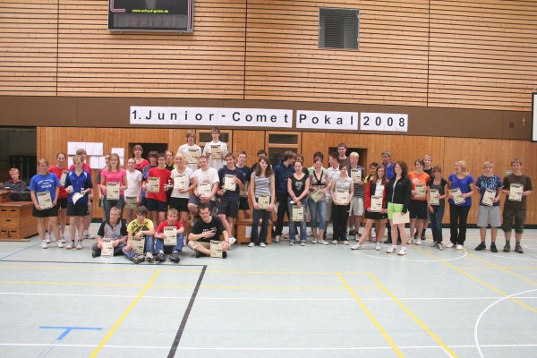 Die glücklichen SiegerInnen der Altersklassen U17 bis U22 am Sonntag