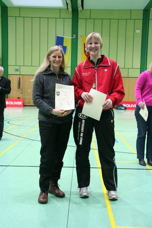 Petra Kress und Sandra Reichstein, Siegerinnen DD O35