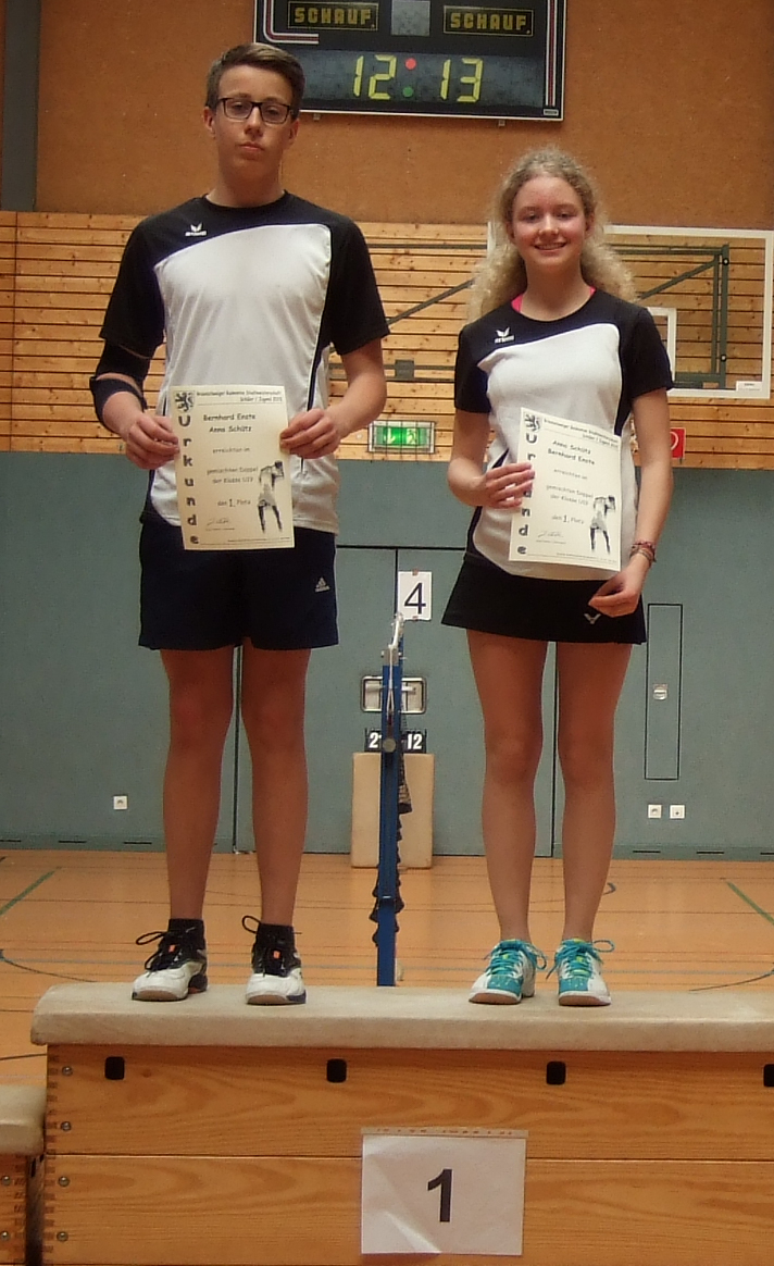 Mixed U19: Bernhard Enste/Anna Schütz (SV Stöckheim)