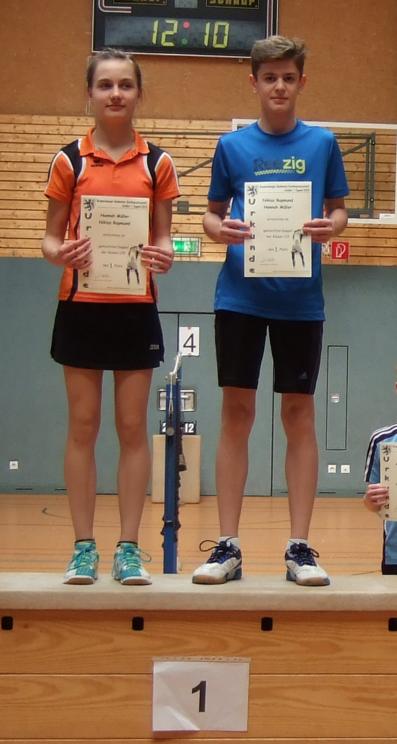 Mixed U15: Hannah Müller/Niklas Rapmund (BC Comet Braunschweig)