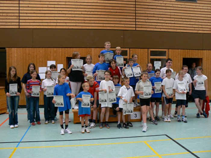 Die SiegerInnen der Stadtmeisterschaften Schüler/Jugend 2007 vom Samstag (U11 bis U15)