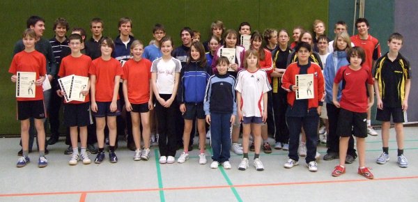 2. Siegerehrung der Stadtmeisterschaften Schüler/Jugend 2009 vom Sonntag