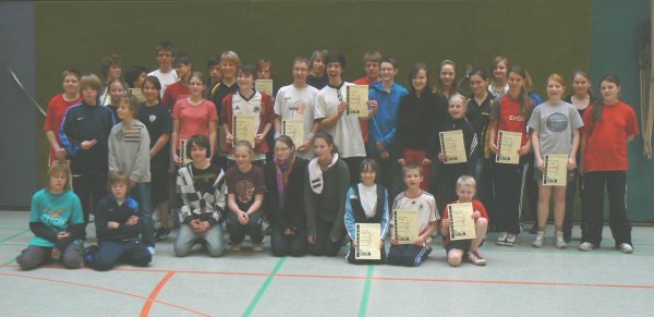 Siegerehrung der Stadtmeisterschaften Schüler/Jugend 2010 vom Sonntag