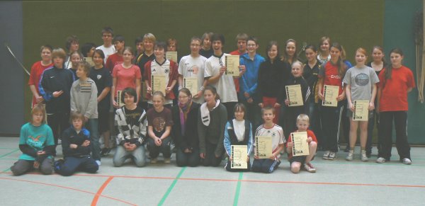 Siegerehrung der Stadtmeisterschaften Schüler/Jugend 2010 vom Sonntag Siegerehrung der Stadtmeisterschaften Schüler/Jugend 2010 vom Sonntag