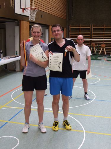Christiane Ludwig und Stefan Metzner Sieger im gemischten Doppel der Klasse C